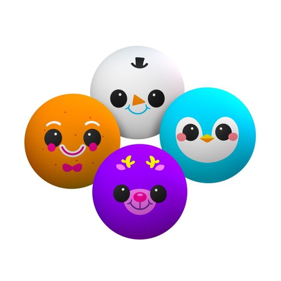 NeeDoh Squishmas Squishkins Squishy The Groovy Glob Stress Ball 4Pack - Picture 2 of 5
